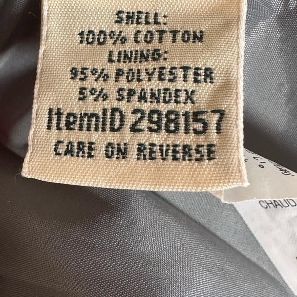 L.L. Bean Classic Fit Gray Plaid 100% Cotton Fully Lined Career Trousers Sz 10 - Picture 10 of 11